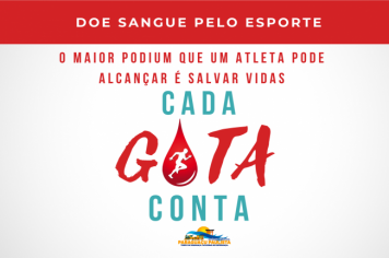 Campanha do Esporte sensibiliza para doação de sangue