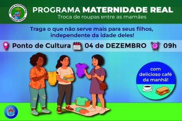 Atenção, Mamães: Programa Maternidade Real promove troca de roupas usadas