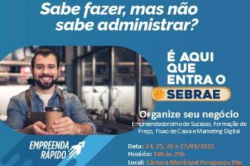 ORGANIZE SEU NEGÓCIO