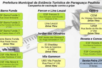 Paraguaçu recebe mais um lote de vacina contra a gripe para idosos