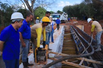 Prefeito Antian acompanha andamento da obra de reconstrução da Ponte de Roseta