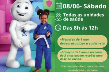 Neste sábado, dia 08 de junho, é o dia “D” contra a poliomielite