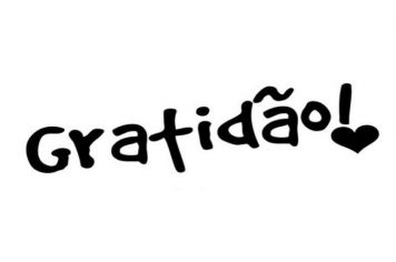 Gratidão!