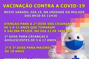 Paraguaçu tem ação de vacinação contra COVID-19 neste final de semana