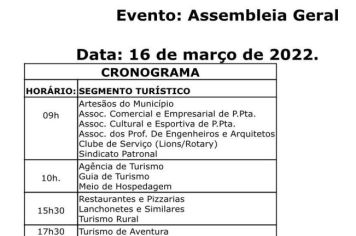 Inscrições para os interessados em representar a Iniciativa Privada e Sociedade civil no Conselho Municipal de Turismo estão abertas