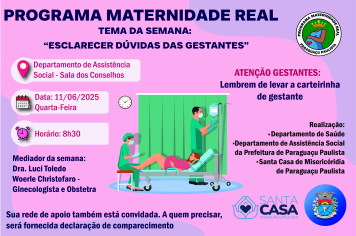 Maternidade Real Receberá Ginecologista e Obstetra em Encontro Especial Nesta Próxima Quarta-feira