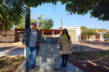 Prefeitura Municipal instala bebedouro para frequentadores de praça no distrito de Roseta