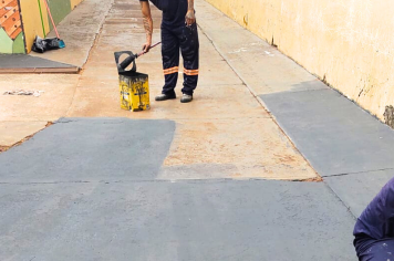 Prefeitura intensifica serviços de manutenção em escola de Roseta