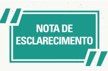 NOTA DE ESCLARECIMENTO