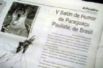 Salão do Humor de Paraguaçu é destaque em jornal da Europa