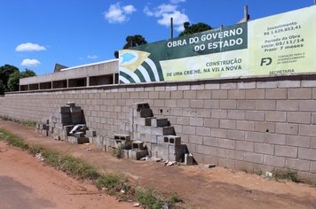 Retomada obra de creche-escola da Vila Nova