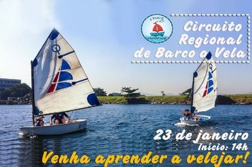 Prefeitura realiza Circuito Regional de Barco a Vela no Grande Lago dia 23
