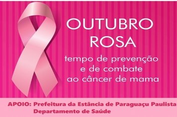 Saúde realiza Semana Rosa, de 15 a 19 de outubro
