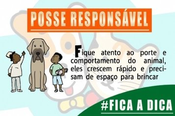 Departamento do Meio Ambiente conscientiza população sobre Posse Responsável