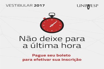 ÚLTIMOS DIAS DE INSCRIÇÕES UNIVESP-POLO PARAGUAÇU PAULISTA