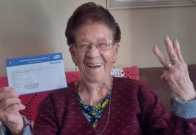 Paraguaçu iniciou hoje dose de reforço nos idosos