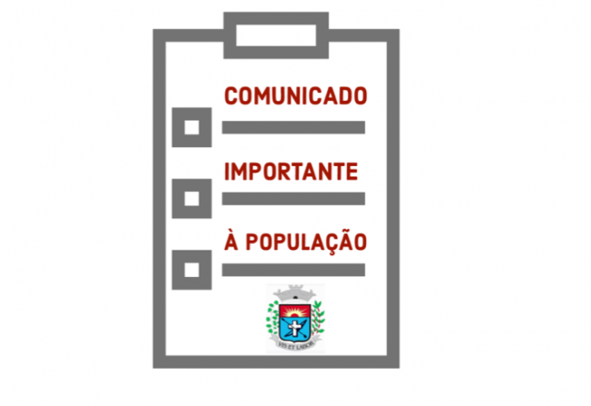 Comunicado à população