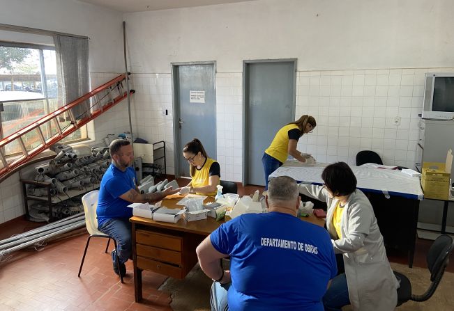 Departamento de Saúde promove testagem de hepatites virais no Departamento de Obras