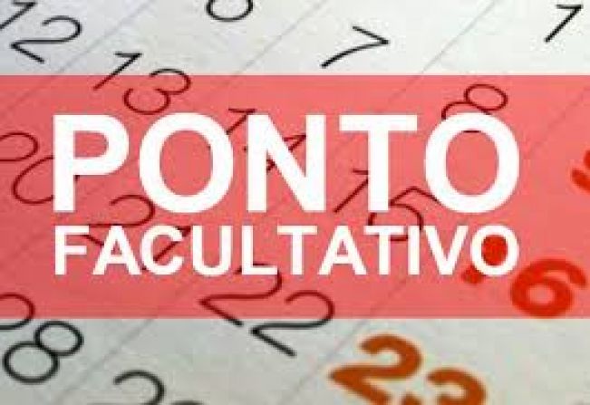 Sexta-feira, dia 16, é ponto facultativo nos órgãos públicos municipais