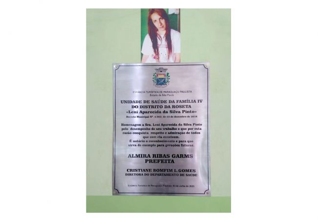 Reconhecimento e valorização: Postinho da Roseta recebe o nome da técnica de enfermagem LENI