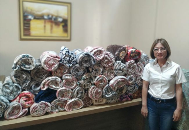 Fundo Social de Solidariedade recebe doação de cobertores.