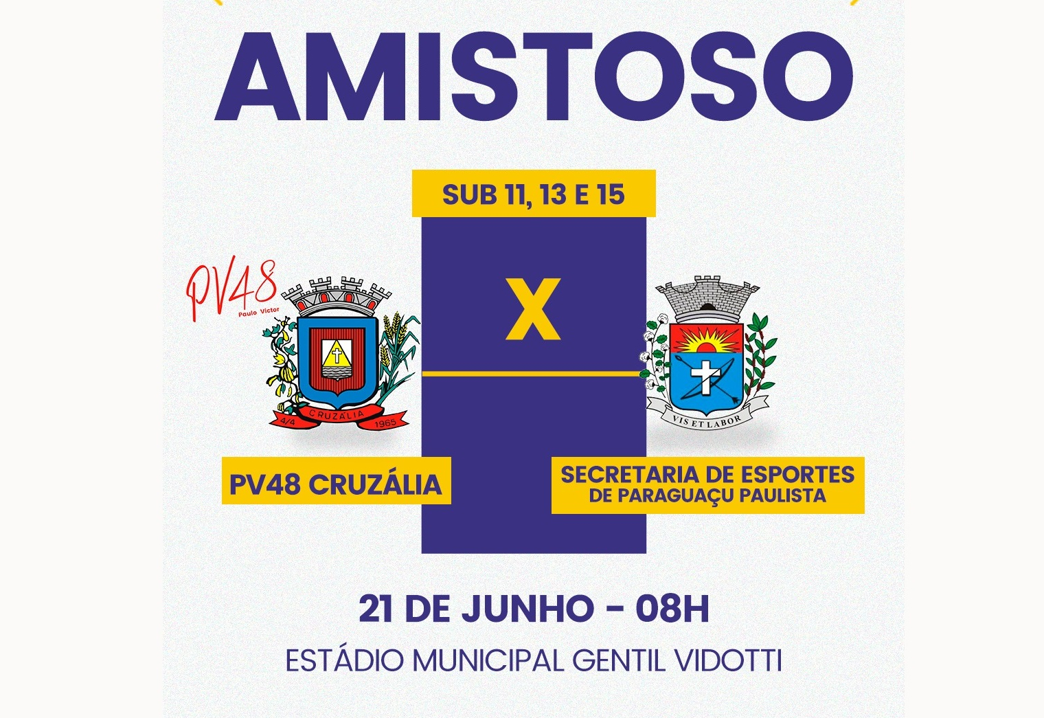 Paraguaçu Paulista realiza amistosos 'de olho' na Copa Internacional de Futebol de Base