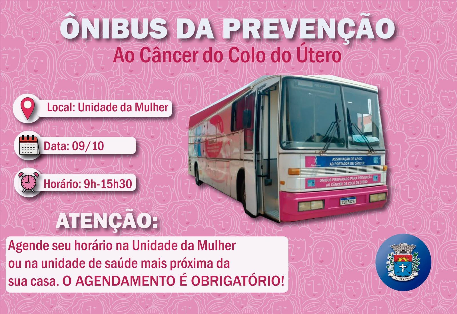 É Amanhã! Prefeitura Realiza Coleta de Papanicolau em Ônibus na Unidade da Mulher