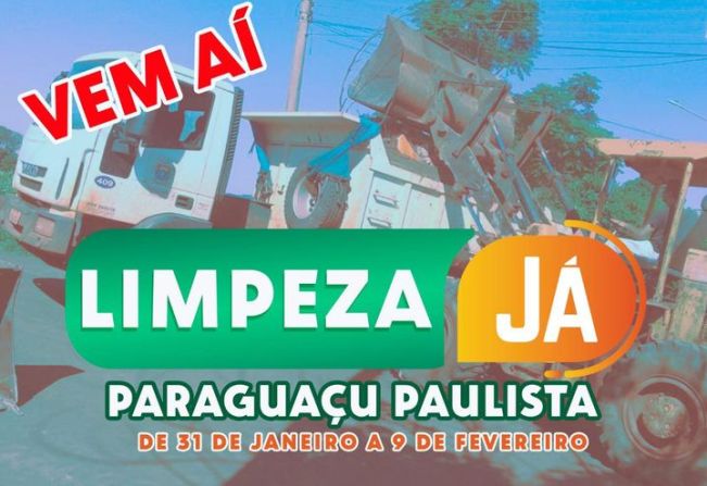 Prefeitura realizará ação de limpeza pela cidade