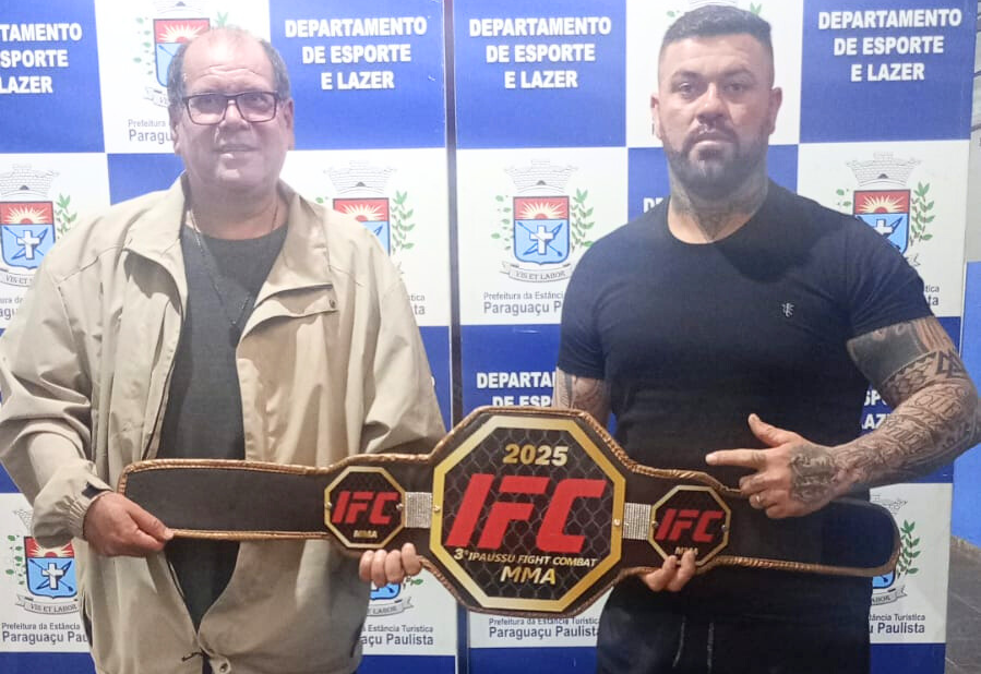 William Cowboy conquista cinturão de MMA no Ipaussu Fight Combat e traz título para Paraguaçu Paulista