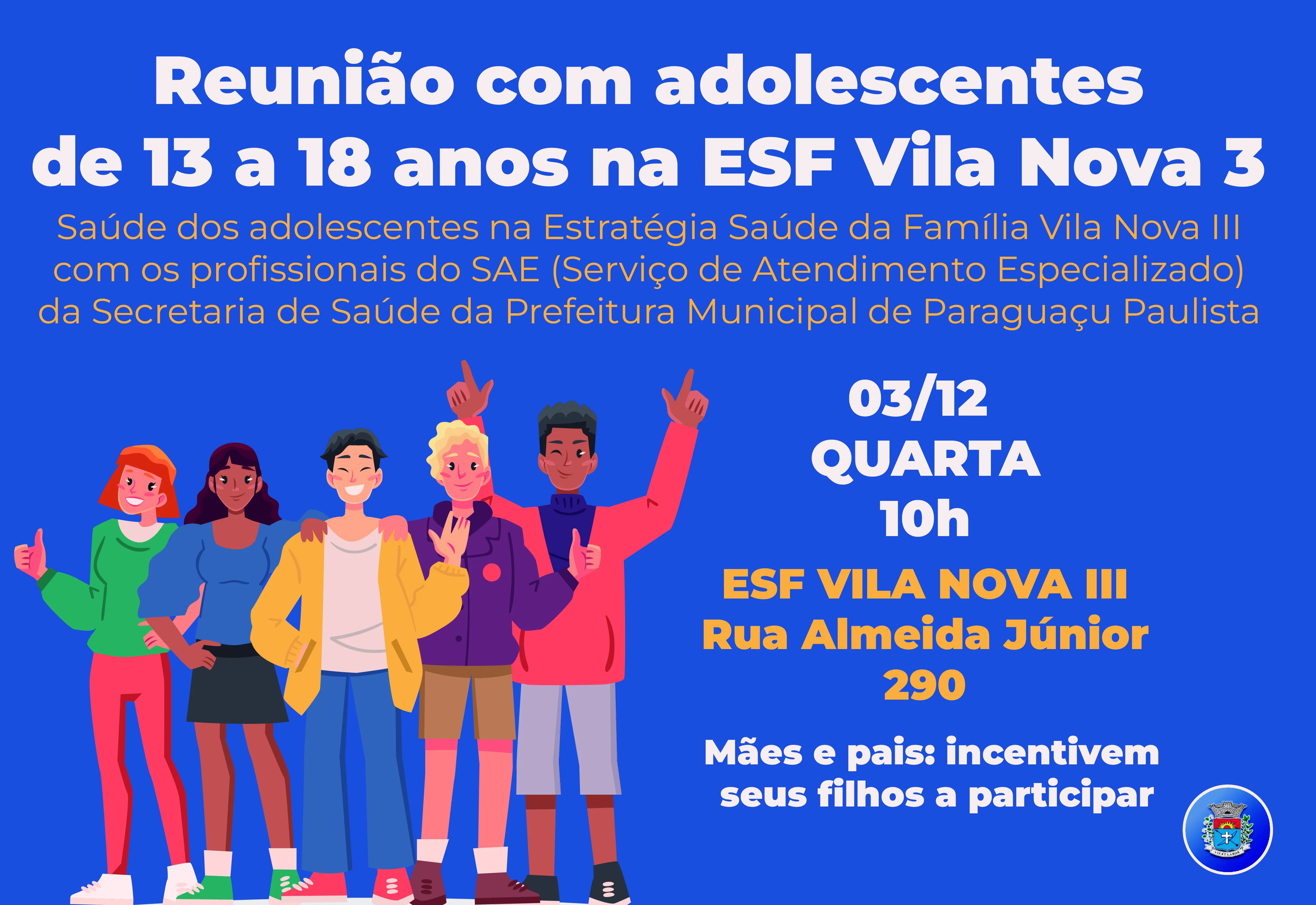 Cuidados de Saúde dos adolescentes de 13 a 18 anos na ESF Vila Nova 3