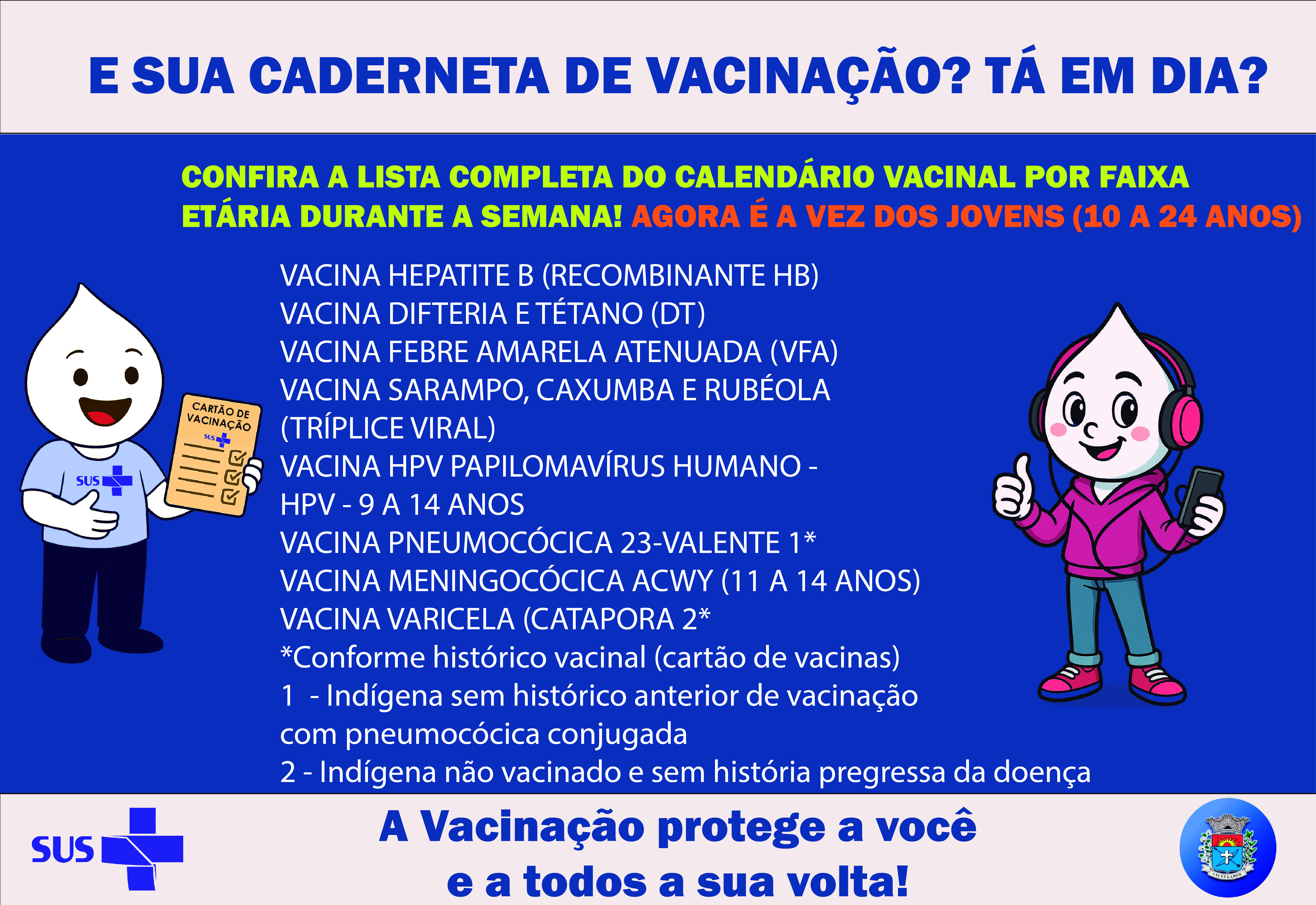 Proteção na Adolescência e Juventude: Calendário Vacinal Essencial para Paraguaçu Paulista (10 a 24 Anos)