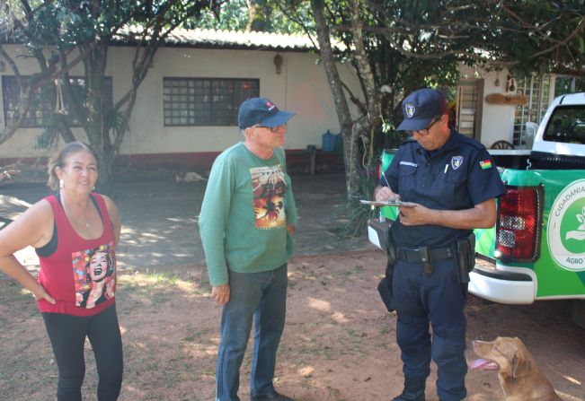 Guarda Municipal está desenvolvendo Patrulha Rural com aprovação de produtores e moradores