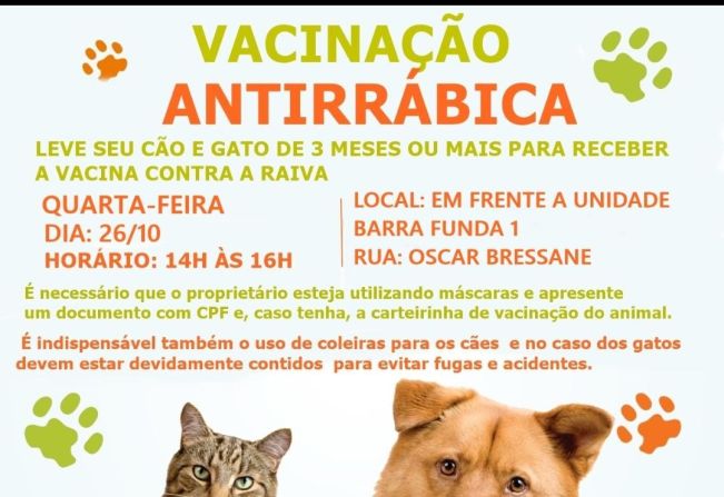 Vacinação antirrábica