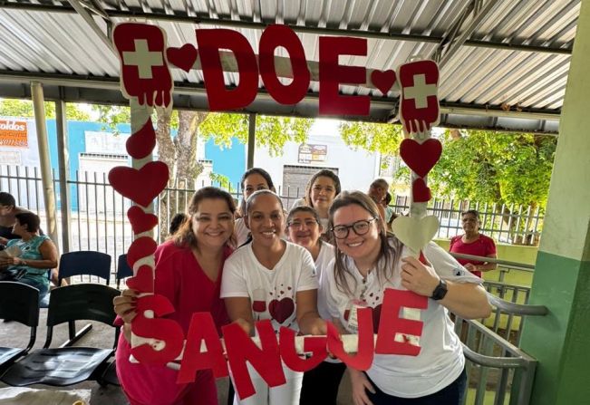 Evento na Unidade de Saúde ESF I alerta para a importância da doação de sangue