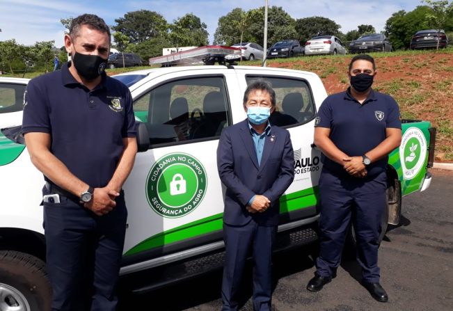 Guarda Municipal recebe viatura nova do programa Agro SP + Seguro
