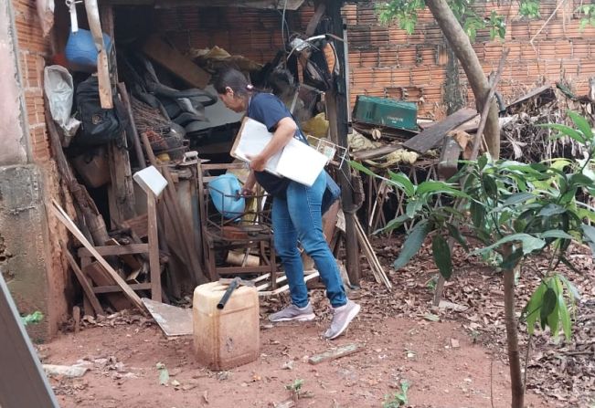 Equipes de saúde vistoriam cerca de 950 imóveis visando o combate ao mosquito da dengue