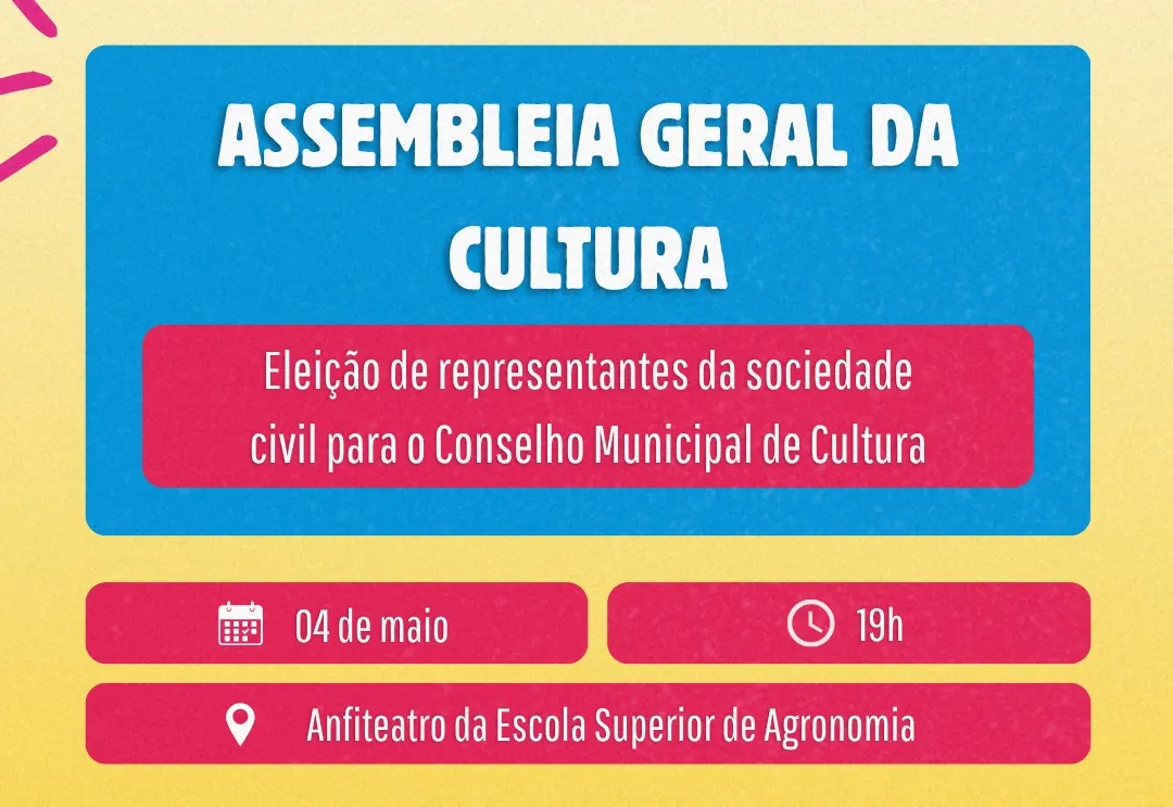 Atenção, fazedores de cultura de Paraguaçu Paulista! 