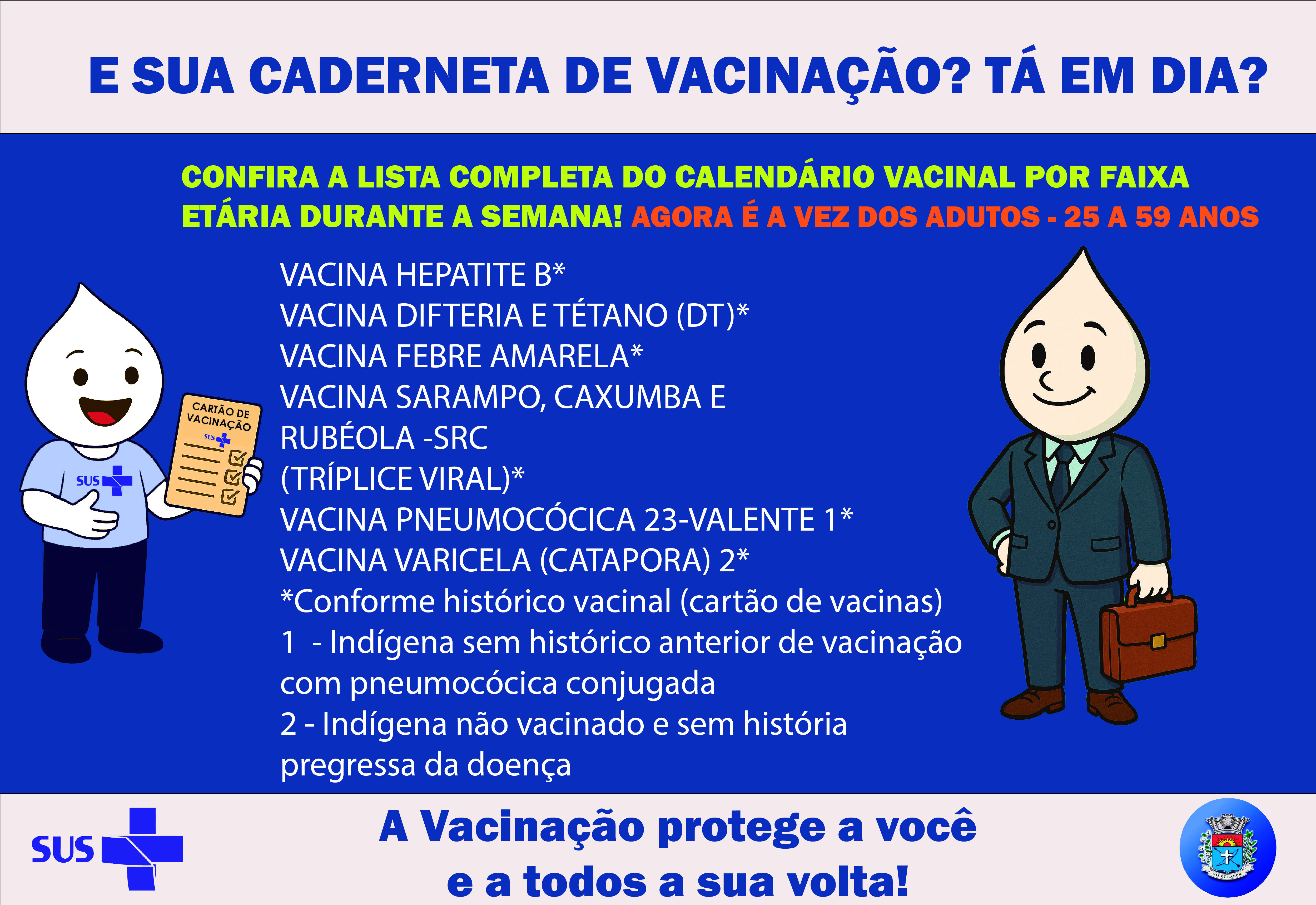 Proteção Contínua: Vacinas Essenciais para Adultos de 25 a 59 Anos em Paraguaçu Paulista