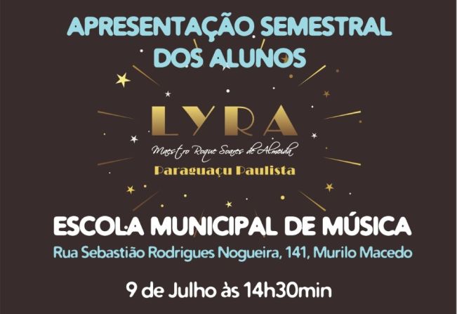 Apresentação semestral dos alunos da Lyra
