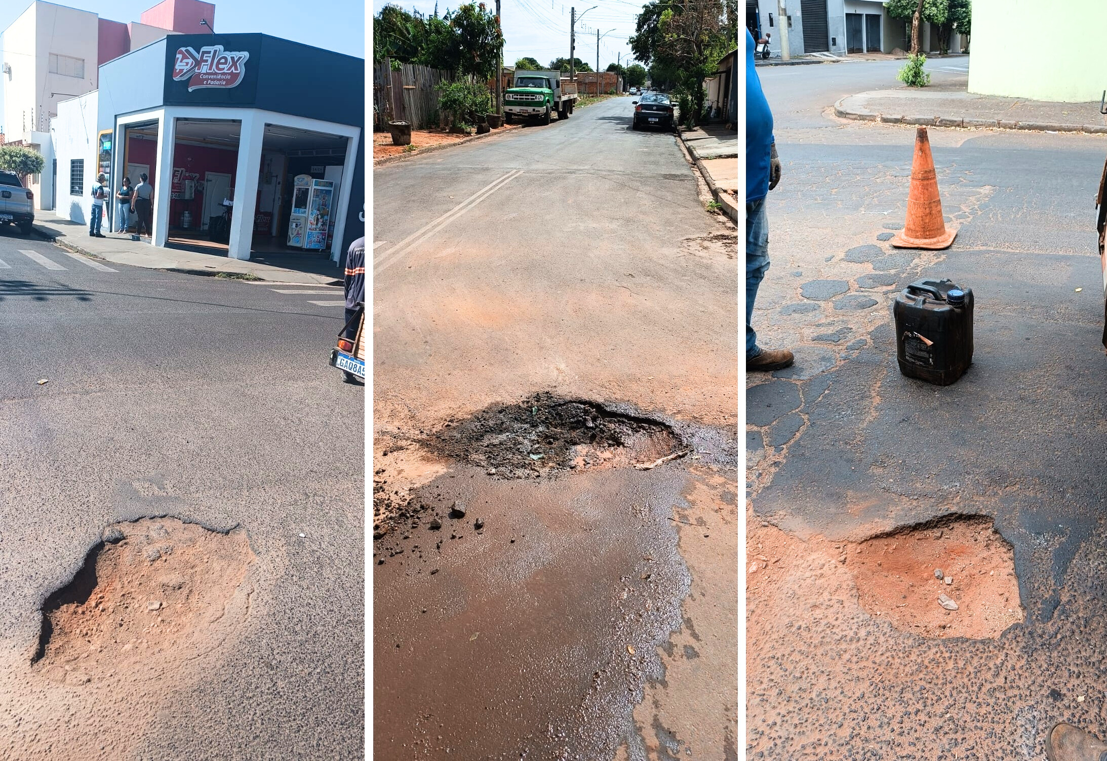Prefeitura intensifica operação tapa-buracos em diferentes pontos do município