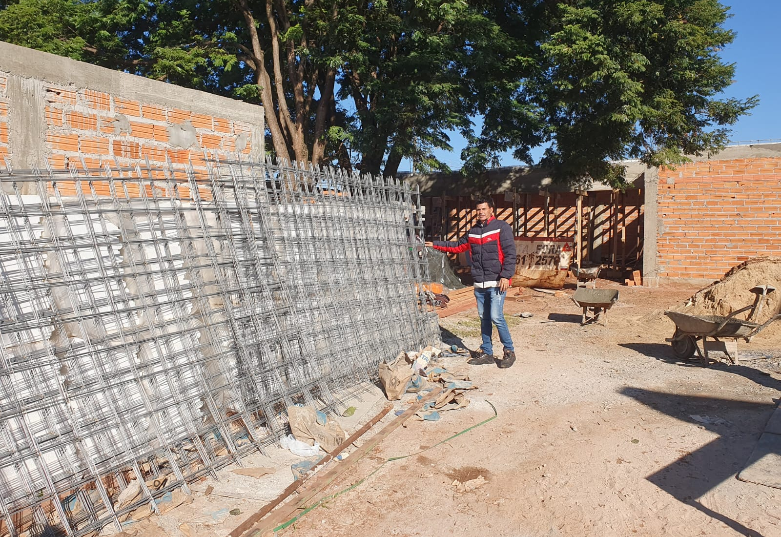 Laje do novo CAPS será concretada ainda nesta semana em Paraguaçu Paulista