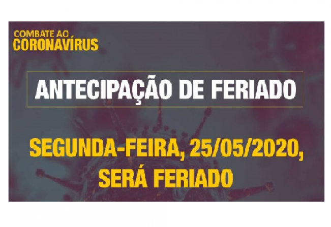 Feriado de “9 de julho” é antecipado para segunda-feira em Paraguaçu