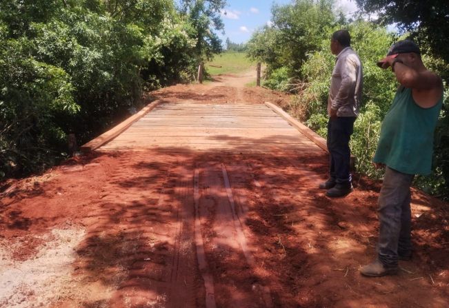 Prefeitura de Paraguaçu finaliza obras da nova ponte na Água da Paina