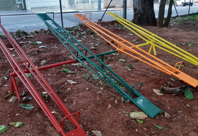 Área de lazer da EMEI D. Leonor Mendes de Barros foi revitalizada