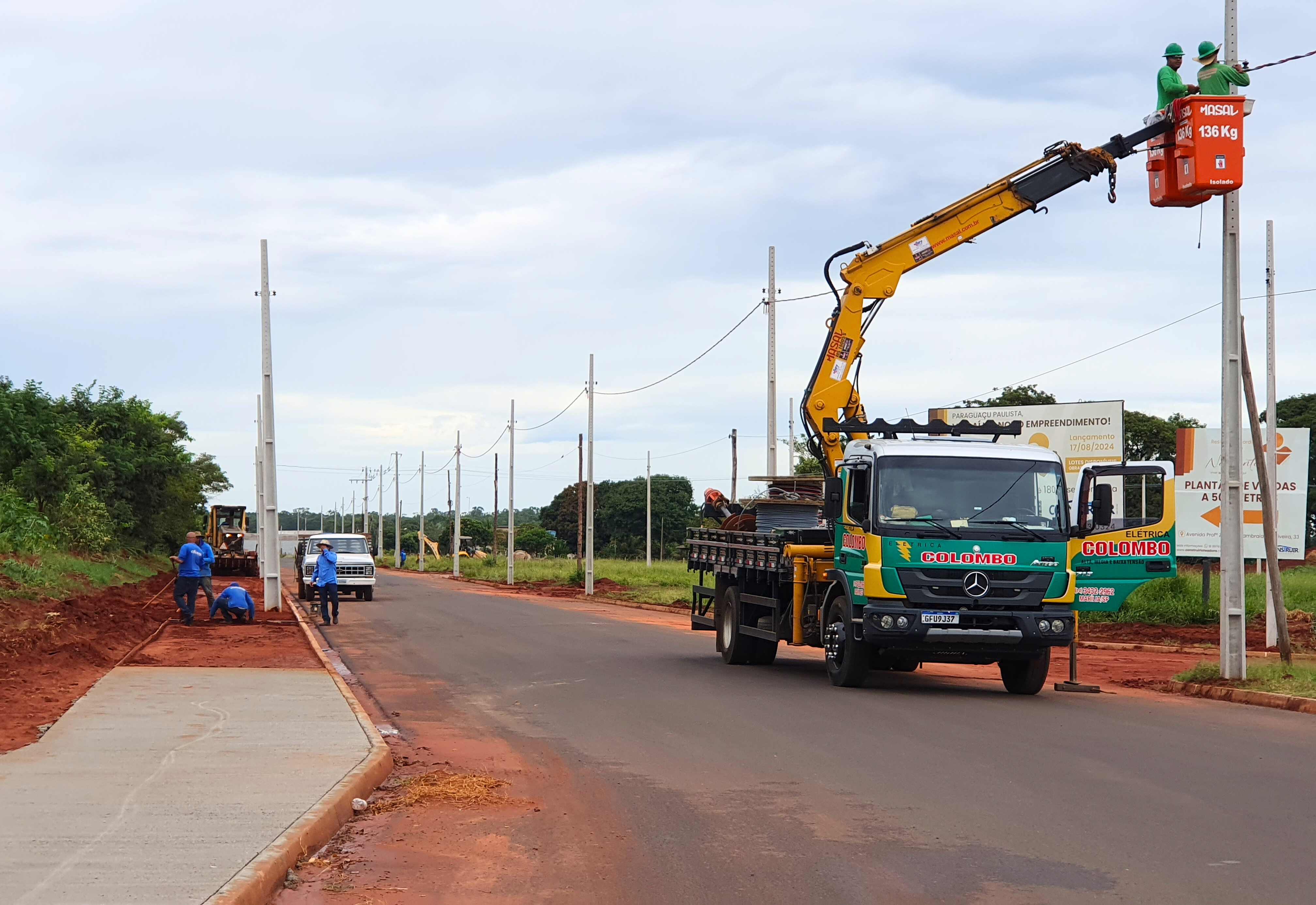 Mobilidade urbana e iluminação pública avançam em novo residencial de Paraguaçu Paulista
