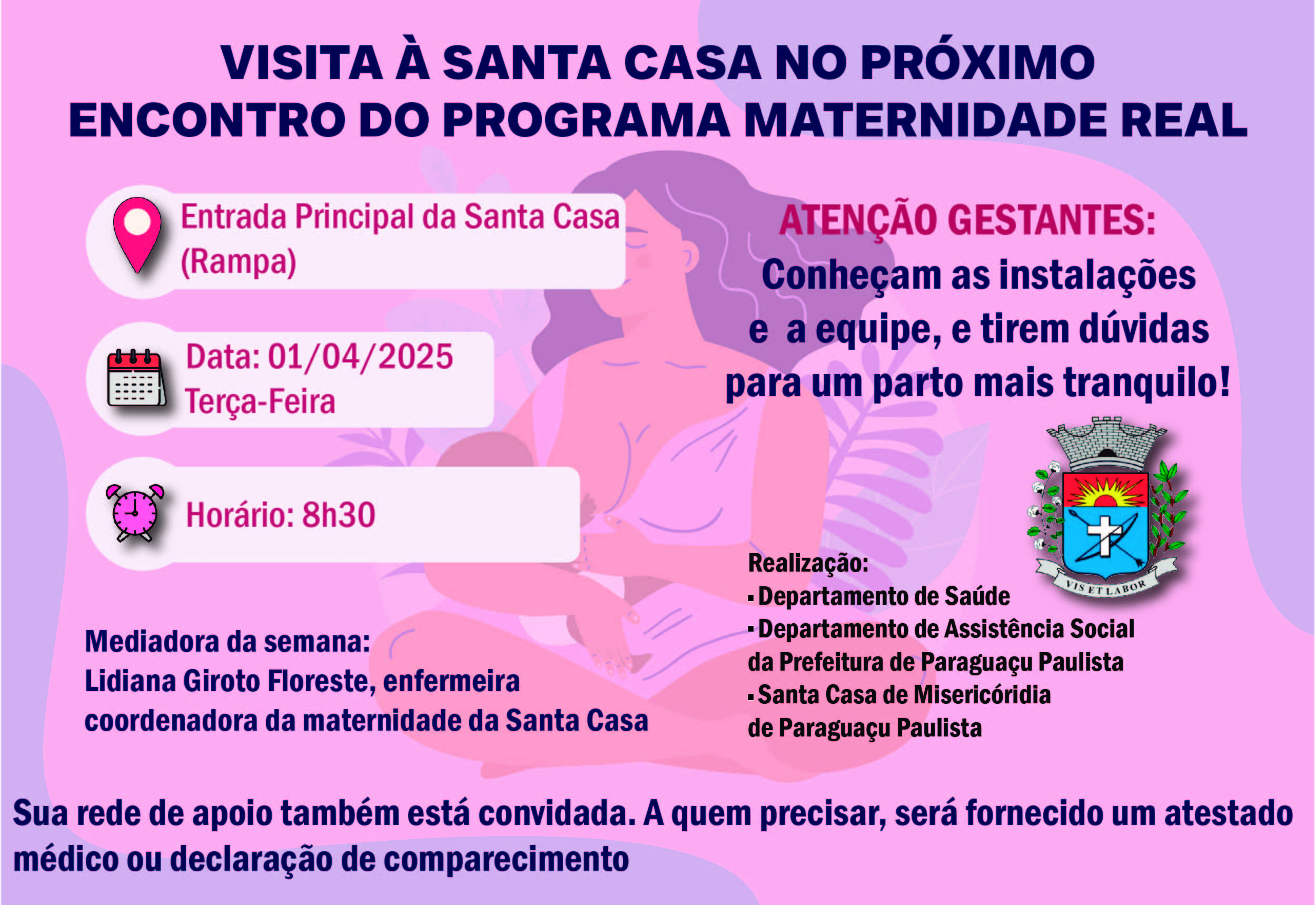 Visita à Santa Casa: Encontro Imperdível do Programa Maternidade Real para Gestantes