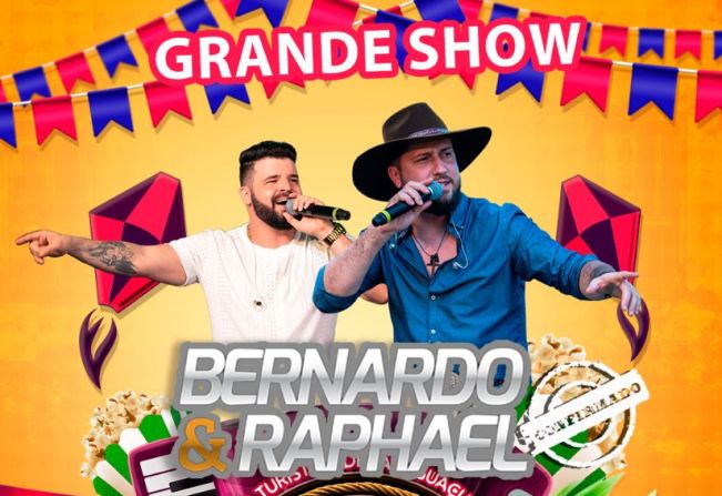 Dupla Bernardo & Rafael se apresenta sábado na 2ª Estância Sertaneja em Paraguaçu Paulista