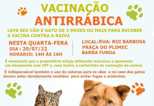Vacinação antirrábica