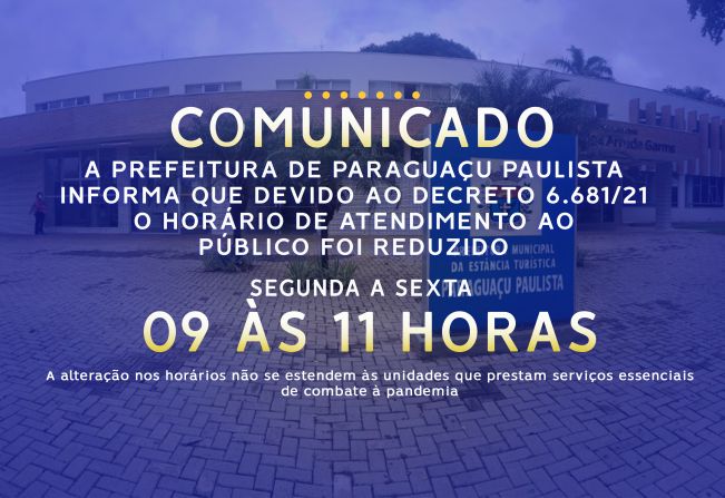 Fase vermelha altera horários de funcionamento de serviços municipais 