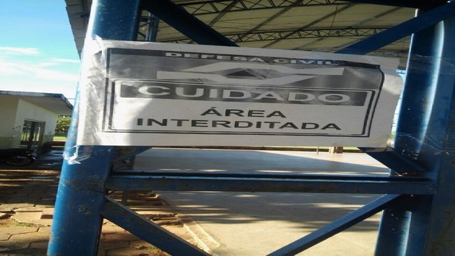Defesa Civil interdita Academia da Saúde e quadra de esportes da Vila Gammon
